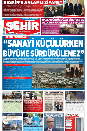 Şehir Gazetesi- 3  Haziran 2026 Çarşamba