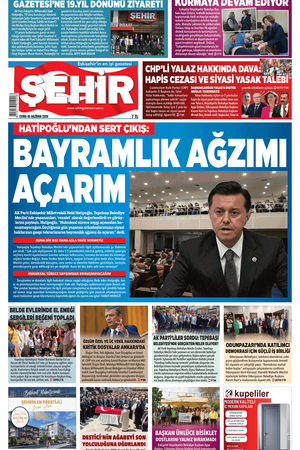 Şehir Gazetesi- 5 Haziran 2026 Cuma