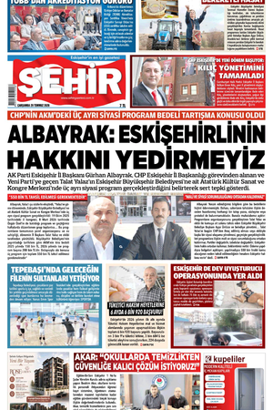 Şehir Gazetesi-29 Temmuz 2026 Çarşamba