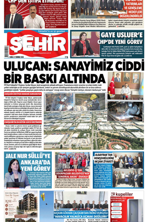 Şehir Gazetesi- 31 Temmuz 2026 Cuma