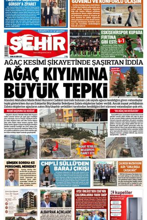 Şehir Gazetesi- 9 Ekim 2026 Cuma