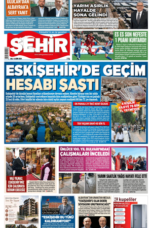 Şehir Gazetesi- 13 Ekim 2026 Salı