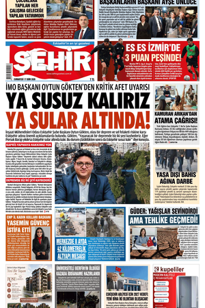 Şehir Gazetesi- 17 Ekim 2026 Cumartesi