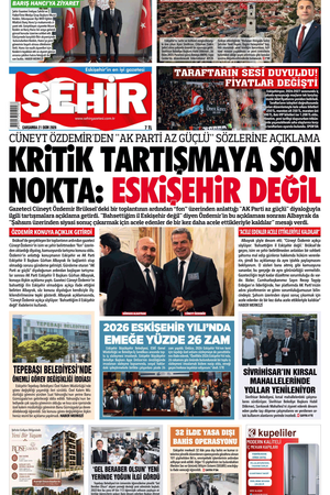 Şehir Gazetesi- 21 Ekim 2026 Çarşamba