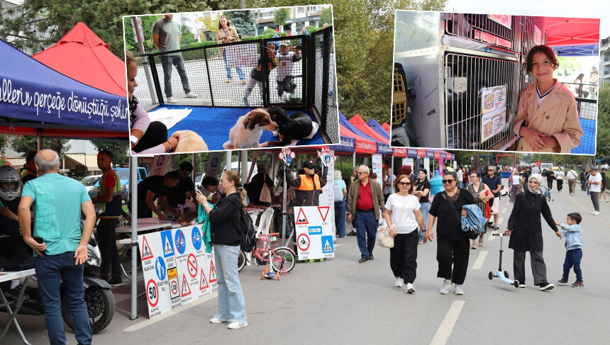 Eskişehir’de Arabasız Pazar uygulamasında sokak hayvanları için farkındalık buluşması