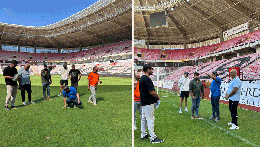 Eskişehirspor’un stadında sezon öncesi hazırlıklar hız kazandı