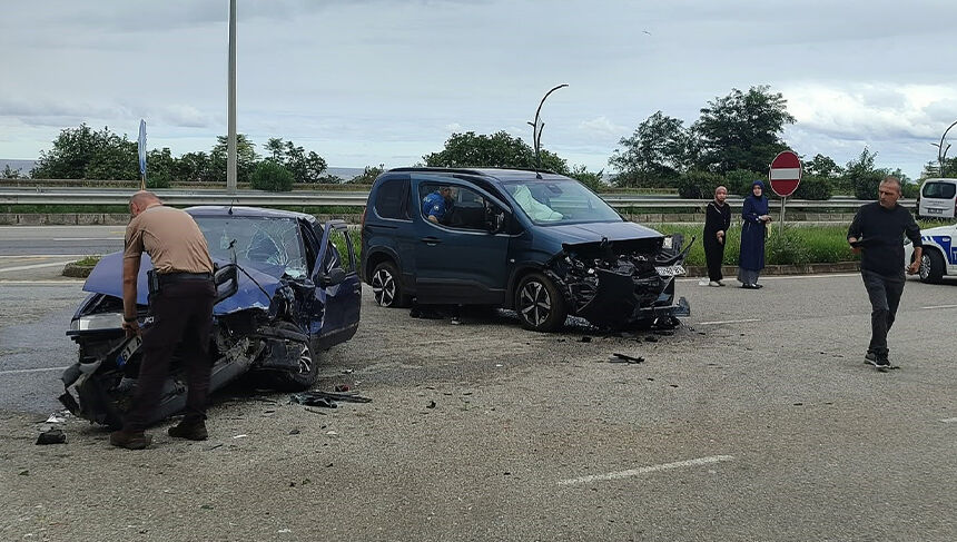Giresun’da trafik kazası: 2 yaralı
