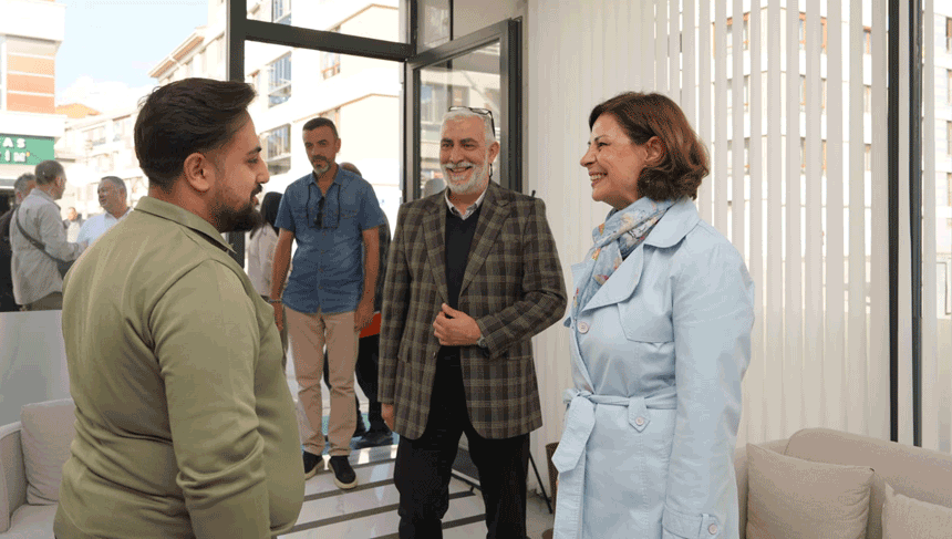 Başkan Ünlüce'ye Şirintepe'de sıcak karşılama