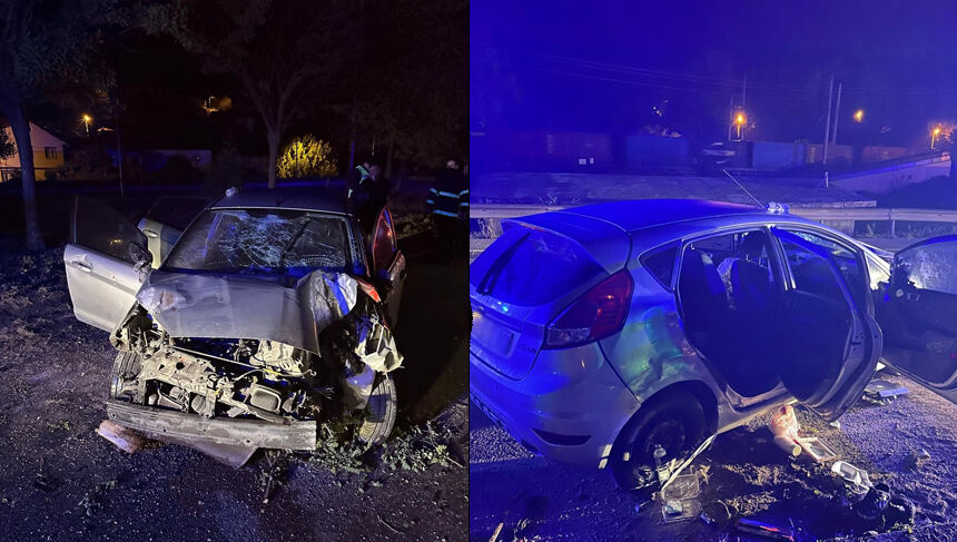 Eskişehir yolunda otomobil bariyerlere çarptı: 5 yaralı